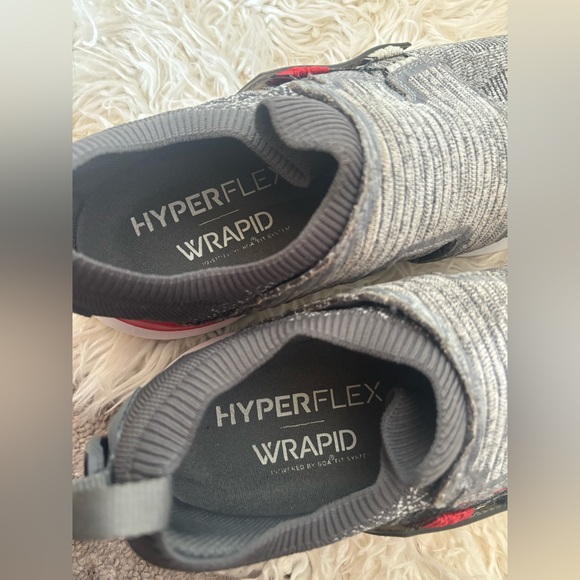 Footjoy Men's Hyperflex Boa Lace Up Sneakers Charcoal/Red - Picture 5 of 9